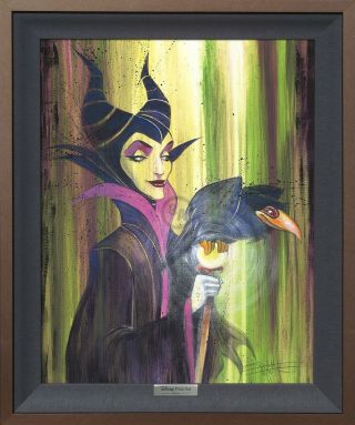 Maleficent The Wicked - Stephen Fishwick - Silver Series On Canvas Disney