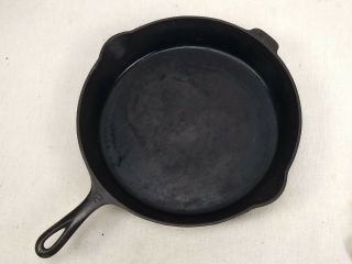 Vintage Griswold Cast Iron Skillet 12 No.  719 Large Block Letters And Smoke Ring