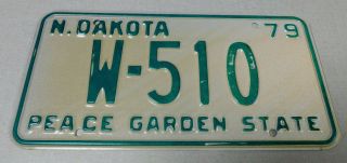 1979 North Dakota Dealer License Plate