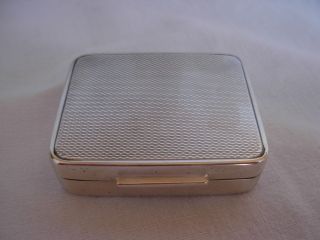 Antique French Solid Silver Pill Box,  Late 19th Or Early 20th Century,
