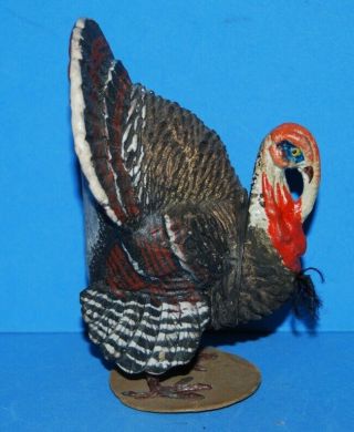 Antique Germany Putz Turkey Early Candy Container