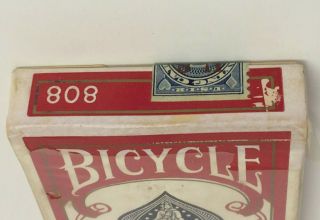 Bicycle 808 Fan Back playing cards - with USIR tax stamp vintage 6