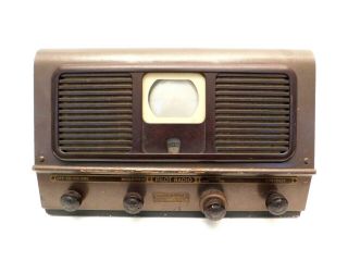 Vintage 1949 Old Pilot Tv Radio 3 Inch Miniature Mid Century Antique Television