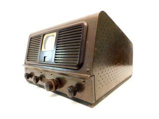 VINTAGE 1949 OLD PILOT TV RADIO 3 INCH MINIATURE MID CENTURY ANTIQUE TELEVISION 4