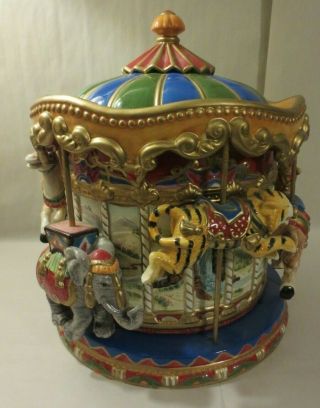 Fitz & Floyd Limited Edition Musical Carousel Cookie Jar