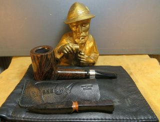 Top Poul Winslow Anniversary Pipe 25 Years Handmade In Denmark 9 Mm Filter