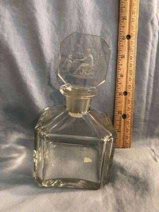 Czech Antique Perfume Bottle - Hoffman Cherub