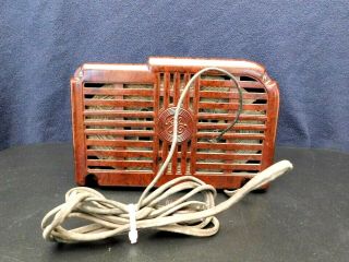 VINTAGE 1930s NEAR OLD GENERAL ELECTRIC SWIRLED MARBLED BAKELITE RADIO 7