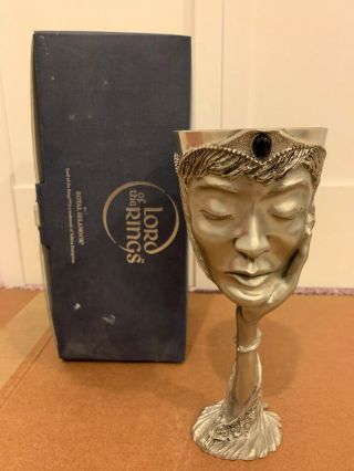 Royal Selangor Pewter Lord Of The Rings Galadriel Goblet 272501 W/box