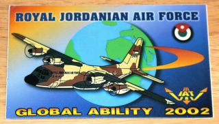 2002 Riat International Air Tattoo Royal Jordanian Air Force Hercules Sticker