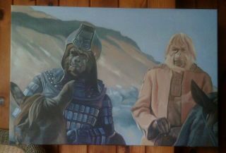 Planet Of The Apes - Oil Painting - Huge