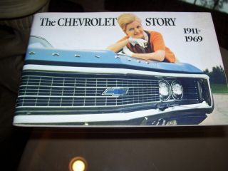 The Chevrolet Story 1911 - 1969 Dealer Handout Corvette Stingrays Chevelle Nova