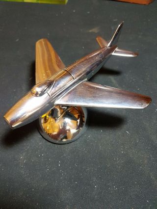 Vintage Dunhill Table Lighter.  F86 Sabre Jet Fighter in Stunning. 2