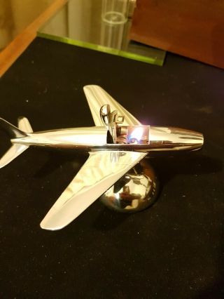 Vintage Dunhill Table Lighter.  F86 Sabre Jet Fighter in Stunning. 8