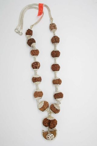 1 - 14 Mukhi,  Ganesh & Gauri Shankar Rudraksha Siddha Mala / Kantha - Nepal Beads