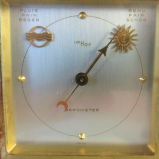 4 Sided Rotating Swiss Weather Station Vintage Solid Brass 15 Jewels Encapement 10