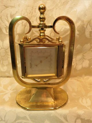 4 Sided Rotating Swiss Weather Station Vintage Solid Brass 15 Jewels Encapement 2