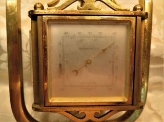 4 Sided Rotating Swiss Weather Station Vintage Solid Brass 15 Jewels Encapement 4