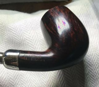 dunhill pipe bent chestnut with full silver spigot 5