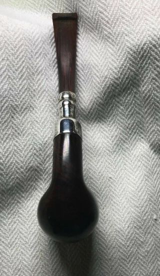 dunhill pipe bent chestnut with full silver spigot 6
