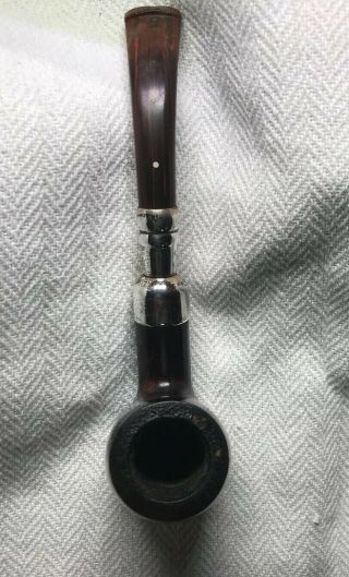 dunhill pipe bent chestnut with full silver spigot 7