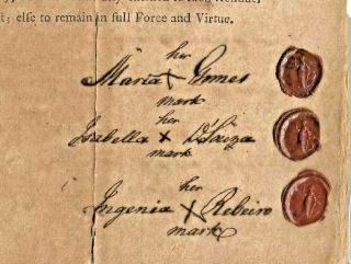 1798 Bond Of Maria Gomes Before Sir J Royds For Admn Of Estate Of Anna Gomes Dcd