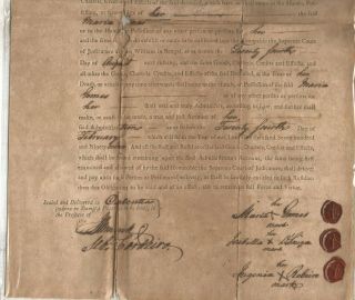 1798 Bond of Maria Gomes before Sir J Royds for admn of Estate of Anna Gomes Dcd 3