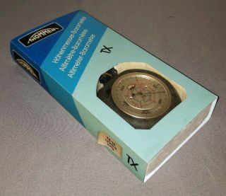 1985 Vintage Swiss - Made Thommen Tx - 16 15000 Ft.  Altimeter - Barometer W/box