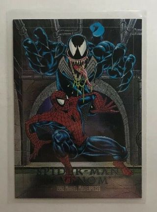 1992 Marvel Masterpieces Spider - Man Vs Venom Spectra Insert 4 - D