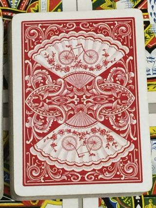 Bicycle 808 Fan back c1900 antique vintage playing cards deck USPC 52/52 4
