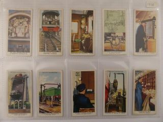 Tobacco Cigarettes Cards 1938 Wills For Railway Equipment Full Set Of 50