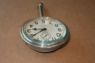 1910s 1920s Vintage Waltham 8 Day Automobile Dash Clock Auto 5