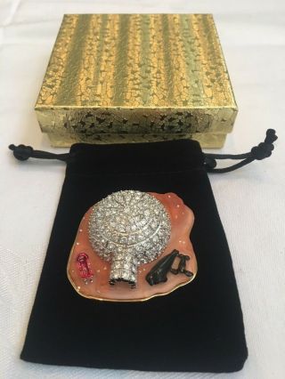 Estee Lauder Frosted Igloo Perfume Swarovski Crystals Compact 2002
