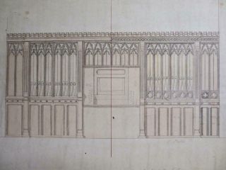Really Old Architects Drawing Wentworth Church Barnsley 1880