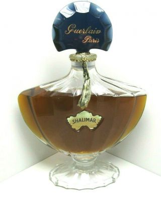 Shalimar Factice By Guerlain Paris - Giant Baccarat Perfume Display Bottle Vhtf