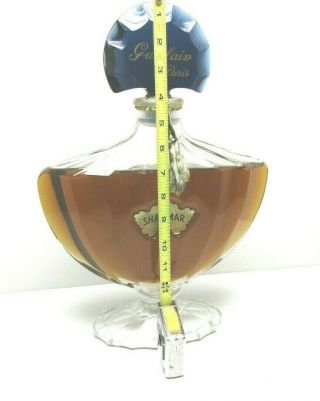 SHALIMAR FACTICE by Guerlain Paris - Giant Baccarat Perfume Display Bottle VHTF 8