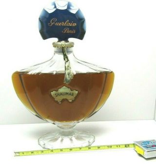 SHALIMAR FACTICE by Guerlain Paris - Giant Baccarat Perfume Display Bottle VHTF 9