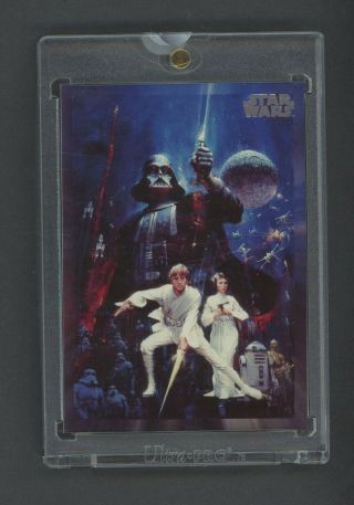 Topps Vault Star Wars Blank Back - Vader / Luke / Leia Art Poster