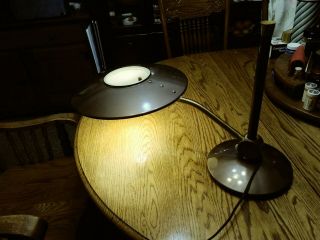 Vintage Dazor Blade Runner Atomic Era Flying Saucer Table Desk Lamp 2008