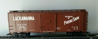 Aristocraft Art - 46012a " The Route Of Phoebe Snow " Dlw/lackawanna Boxcar