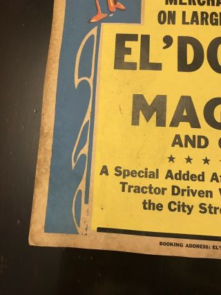Vintage El ' Dorado The Magician Promotional poster 5