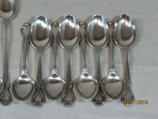 49 pc INTERNATIONAL LYON QUEENS FANCY STAINLESS FLATWARE 8 PLACE SETTING 18/8 3