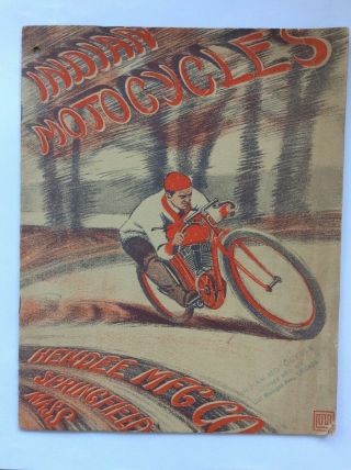 1909 Hendee Hedstrom Indian Motocycle Loop Diamond Motorcycle Antique
