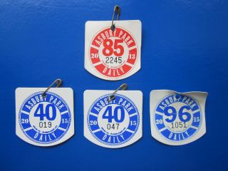 4 Asbury Park Jersey Beach Badges/tags