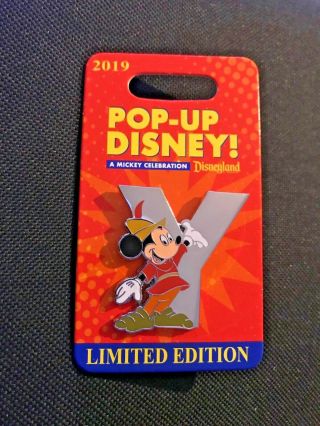 Disneyland Pop - Up Mickey Celebration " Y " Le Pin