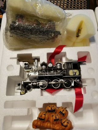 Nightmare Before Christmas Steam Locomotive And Tender With Zero Mib