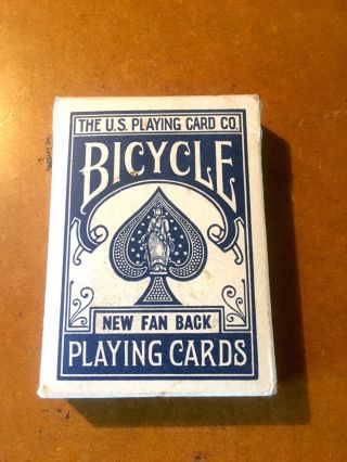 Vintage Bicycle 808 Fan Back Playing Cards - Blue Tax Stamp