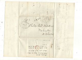 1841 Florida Territorial Stampless Folded Ltr,  Tallahassee,  Ref: Change In Govt