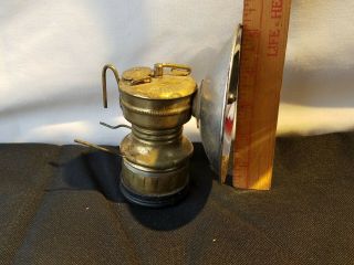 Vintage Brass Carbide Coal Miners Lamp Guy ' s Dropper Hook Light Old Stock 4