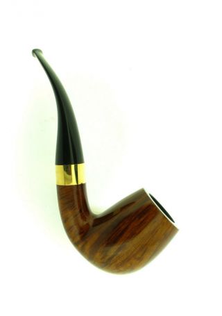 JESS CHONOWITSCH BENT BRANDY GOLD BAND PIPE 2